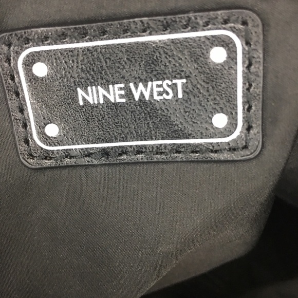 Nine West black and white tote|handbag - Picture 2 of 2